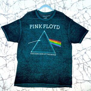 PINK FLOYD Darkside of the Moon T-Shirt Men's XXL Green Black Blend Lightweight